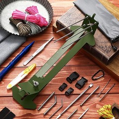 BBTO Paracord Bracelet Kit with Adjustable Length 4 to 13 inches, Army Green