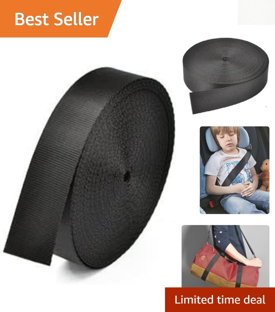 1-Inch Tubular Nylon Webbing – Heavy Duty Lightweight with Breaking Strength…