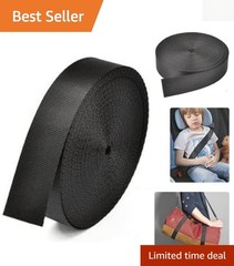 1-Inch Tubular Nylon Webbing – Heavy Duty Lightweight with Breaking Strength…