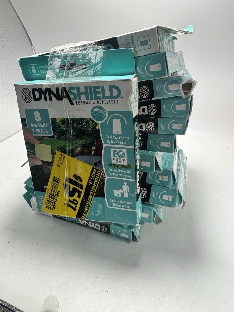 Lot of 13 DynaShield Mosquito Repellent Refill Pads (8) Per Box New