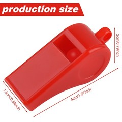 5 Pcs Referees Loud Plastic Emergency Whistle with Lanyard for Outdoor Activitie