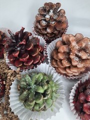 5pk Pinecone Fire Starter Scented Wax Bonfire Fireplace Unique Valentines Gift
