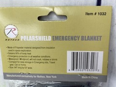 Rothco Polarized 1 Person Polarshield Survival Blanket 84″ X 53″ 2oz 1032