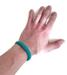 Paracord Bracelet 550 Teal/Teal Micro Cord U.S. Seller – Handmade