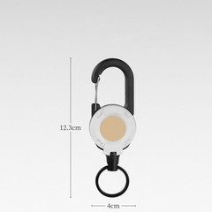 NEW Outdoor Automatic Retractable Wire Rope Anti-theft Hanging Buckle Keychain