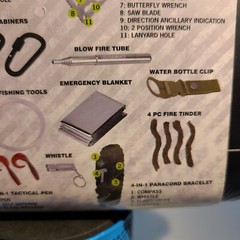 Guidesman Outdoor Survival Kit. Tools Equipped with Over 40 Features.