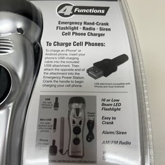 Ready America Emergency Power Station Flashlight Phone Charger Radio