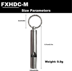 2PCS Mini Stainless Steel Survival Whistle Perfect for Camping, Hiking and Boati