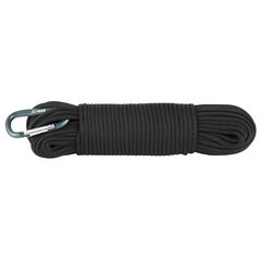 UST Para 550 Utility Cord 100ft Heavy Duty Nylon with Carabiner f/Camping Black