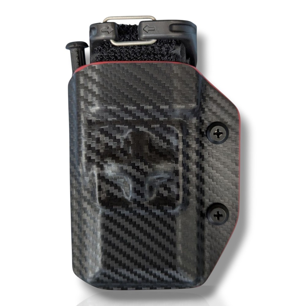 SALE Carrier for Snakestaff Systems ETQ Wide Gen 1 – Carbon Fiber Black & Red