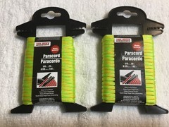 Tool Bench Hardware PARACORD YELLOW 1/8in x 25 ft New 2 packs