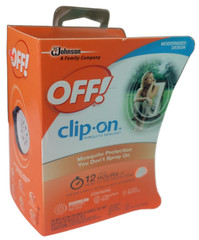 OFF! Clip-On Mosquito Repellent Fan Starter Kit 12 Hour Protection Portable NEW