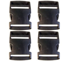 Quick Release Buckle, 2″ Acetal Plastic, 4 Pc. Set – Shipped from The USA!