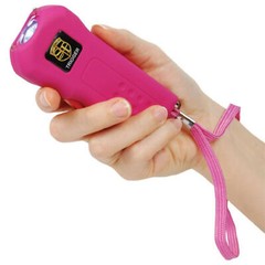 Safety Technology TRIGGER Stun Gun Rechargeable 75 Mil Volts LED Flashlight+Case