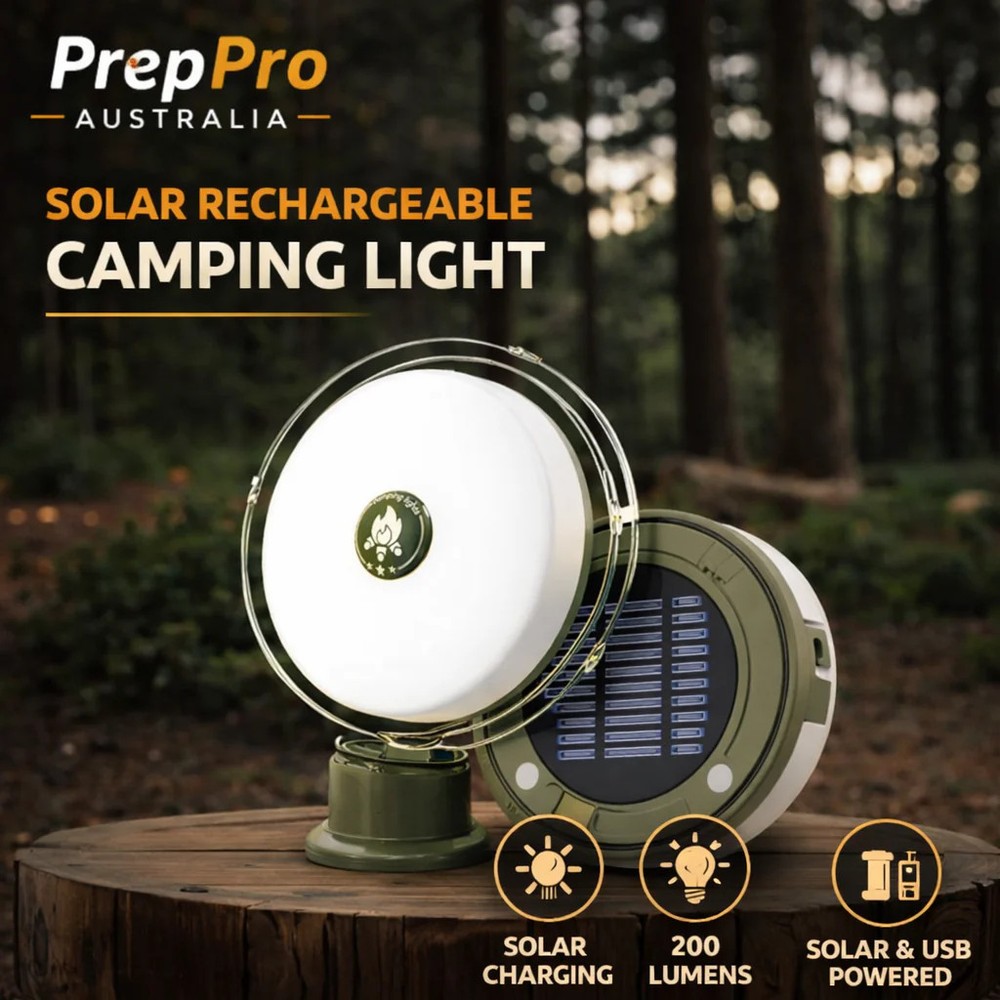 Solar Camping Lantern with 10m LED Light Strip | PrepPro