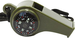 2PCS 3-In-1 Whistle,Multifunction Outdoor Whistles Tools with Compass and Thermo
