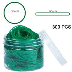 AMUU Rubber Bands 300pcs Green Small for Office 300PCS,