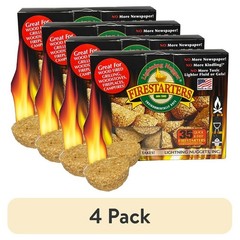 Non-Toxic Fire Starters 35 Count Quick Lighting Nuggets Grill Campfire Use