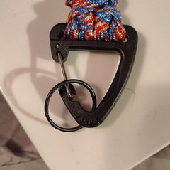 Red White Blue Paracord Keychain