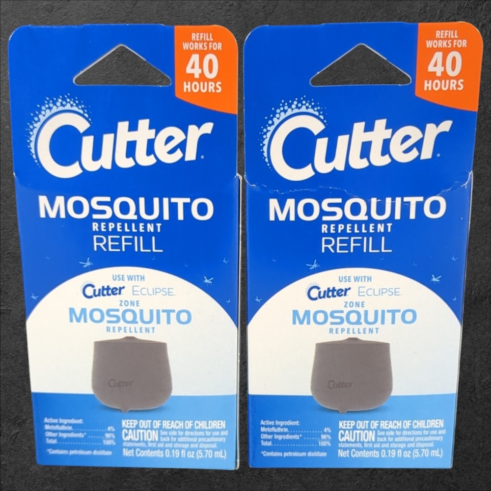 Cutter Mosquito Repellent Refill 2-Pack 40-Hour Protection No Scent