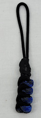 Paracord ~ Digi-Blue/Black ~ Zipper Pull/Knife Lanyards/Key Fob/Tool Keeper ~ 9