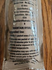 Aqua-Gard – Emergency Hydration Gel for Disaster Preparedness – 2-3.03 Oz Tubes