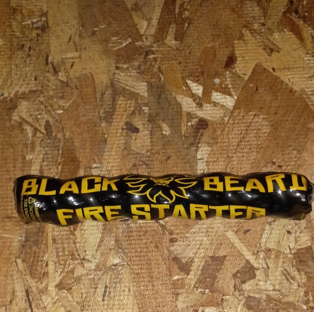 Black Bear Fire Starter Black Yellow Made in the USA