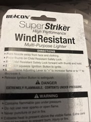 BEACON Super Striker Wind Resistant Jumbo Fuel Cell Multi – Purpose Lighter. BN