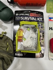 Outdoor Survival Lot Coleman-REI-Zebra-Shovel-Cushions-Hand Warmer & More