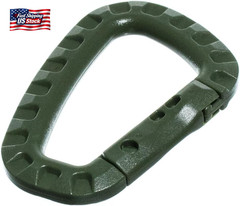 Paracord Planet Tactical Carabiner Keychain 6 Pack – Durable Plastic Carabiners