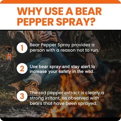 Feloiy Bear Repellant Spray 11oz with 1 Pack Free peper spray 1/2oz