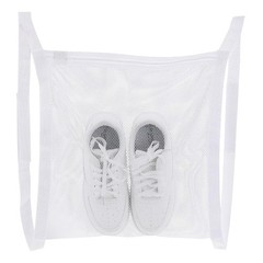 Mesh Laundry Bag with Strap and Zipper – Sneaker Dryer Bag, 16.3 Large, white