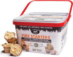 Superior Trading Fire Starter Pods in Plastic Bucket – Fire Starters for Campfir