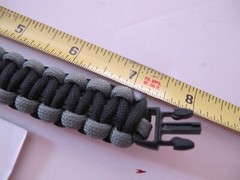 550 Paracord Survival Bracelet Cobra Black/Foliage Green Camping Tactical