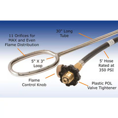 Propane Fire Starter Torch for Firepits, Charcoal Grills, Wood Oven NEW