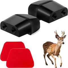 2PCS Deer Whistles for Car, Dual Construction Deer Warning Whistle Devices with