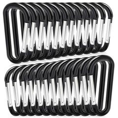 10-30x Aluminum Ring Carabiners Clip Spring Loaded Gate Keychain Carabiner Clip