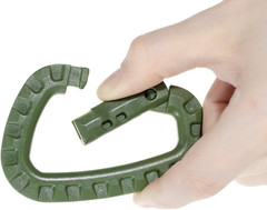 Paracord Planet Tactical Carabiner Keychain 6 Pack – Durable Plastic Carabiners