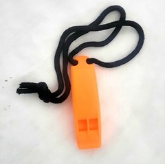 Pack of Orange Safety Whistles – Floating, Perfect for Water Sports/Emergencies