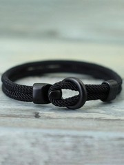 Rope Bracelet Men Paracord Double Layer Survival Braided Camping Style Gift USA