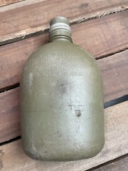 USGI US MILITARY SURPLUS 1 QUART WATER CANTEEN AND COVER – ARMY OD GREEN NICE