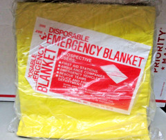 NEW ZEE Disposable Emergency Blanket Yellow (3006) 54″ W X 80″ L