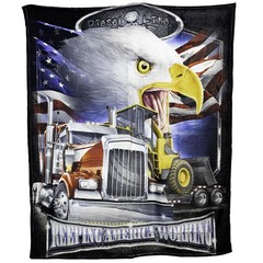 Diesel Life License DL01AMWK- Keep America Working Throw 50×60