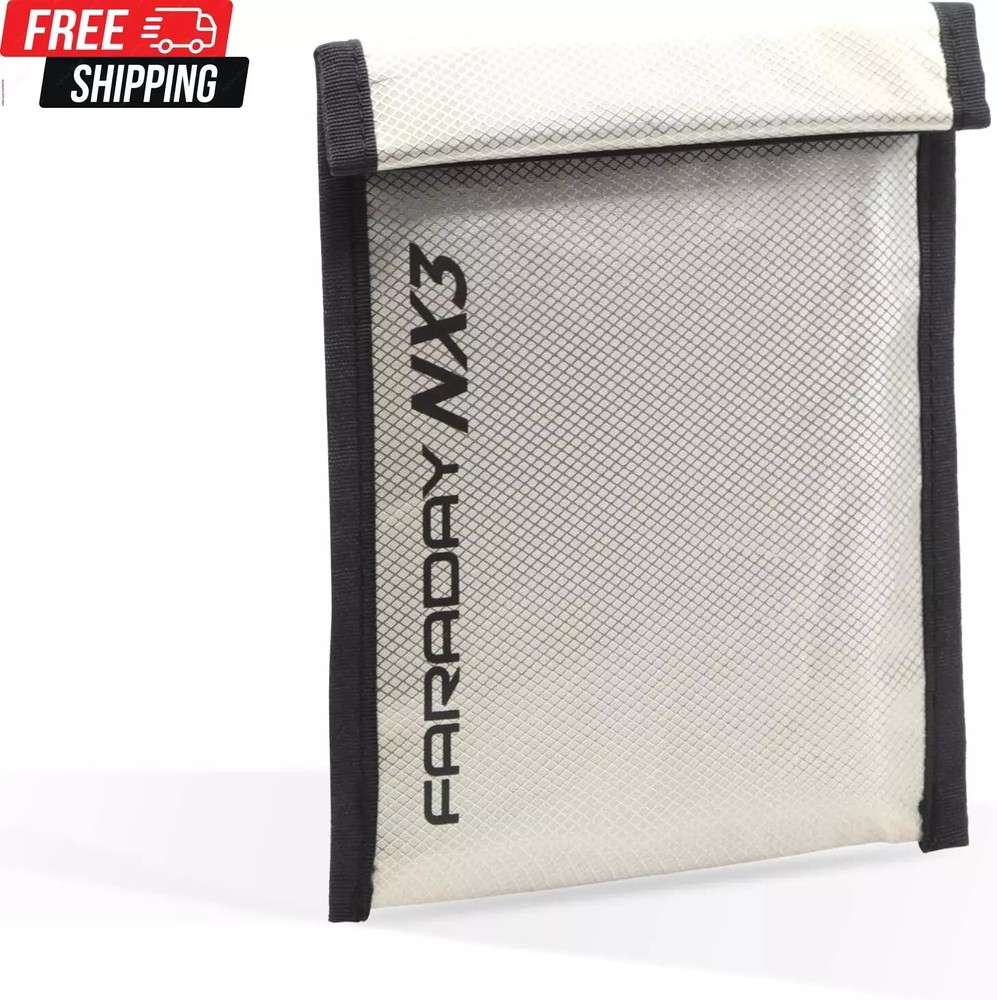 Triple Layer CYBER Fabric Bag Sleeves Pouch Signal Shielding,AntiHacking,EMP Bag