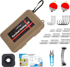 Mini Survival Fishing Kit Small Emergency Fishing Tacklebox Pocket Outdoor Fishi