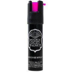 Police Magnum pepper spray .75oz hot pink safety lock self defense protection