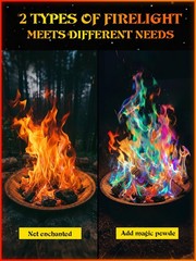 MEKER Fire Color 6 Pack & Starter 32 Cube Set, Changing Brown