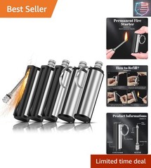 Permanent Match Lighter, Wateproof Matchstick, Multi-Pack Keychain Matches Li…