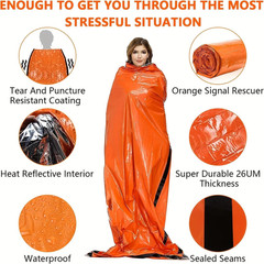 Emergency Survival Sleeping Bag Waterproof Thermal Mylar Camping Rescue Sack