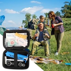 Emergency Snake Bite & Bee Sting Kit – Venom Extractor Suction Pump for First Ai